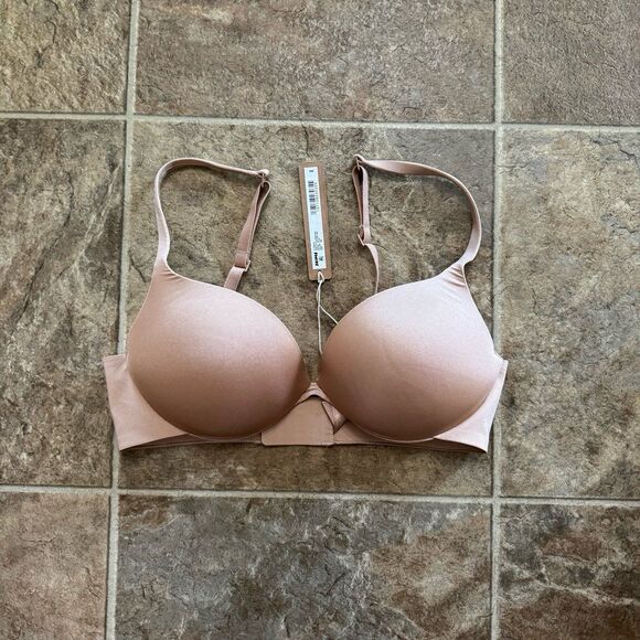 Skims Ultimate Collection Pushup Plunge Bra Clay Size 32C - Picture 3 of 8